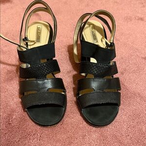 Tahari Fairhaven Black Strappy Women's Sandals